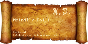 Molnár Dolli névjegykártya
